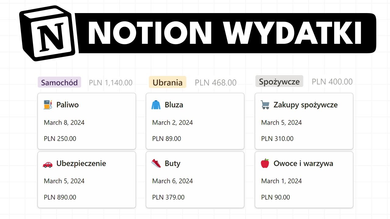 Zbuduj Szablon Notion Do Śledzenia Wydatków (Poradnik krok po kroku)