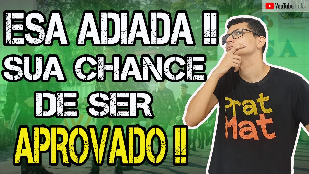 🔴5 DICAS para você APROVEITAR ao MÁXIMO o ADIAMENTO DA PROVA DA ESA !!