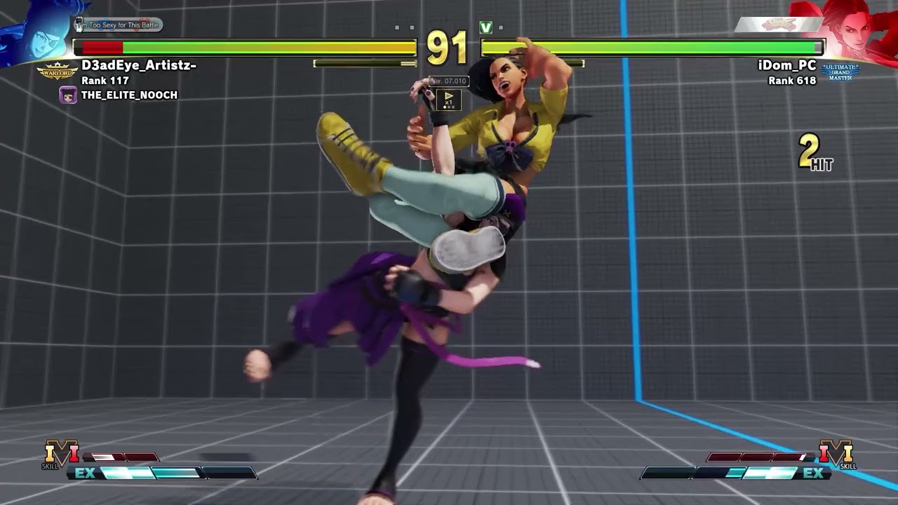 街霸5 Street Fighter5  Laura .  iDom ,world top Laura vs Luke,Juri,Chunli