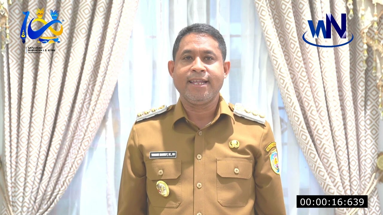 BUPATI TELUK BINTUNI YOHANES MANIBUY ; Dukungan 1 Abad Nubuatan Ds. I.S. Kijne 2025