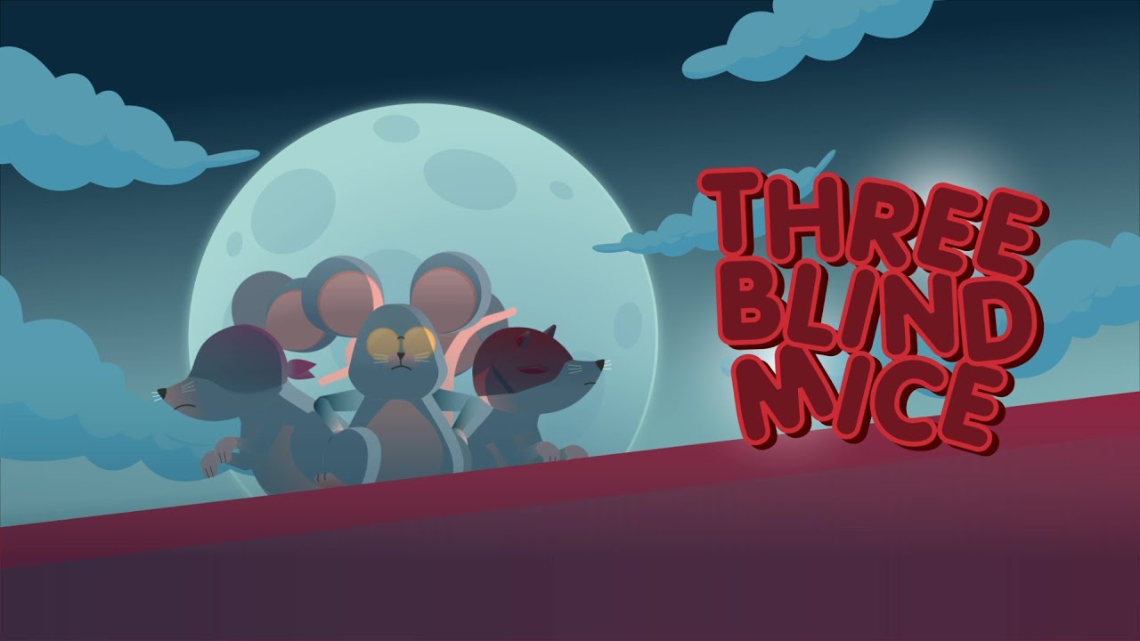 Three Blind Mice &bull; Nursery Rhymes Song with Lyrics &bull; Cartoon Kids Songs