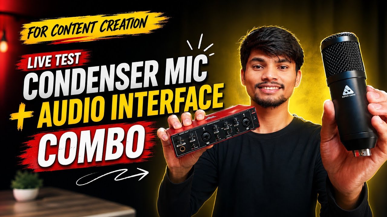 Budget-friendly Audio Interface & Condenser mic [ LIVE TEST ] || Part 3 @GannuTech