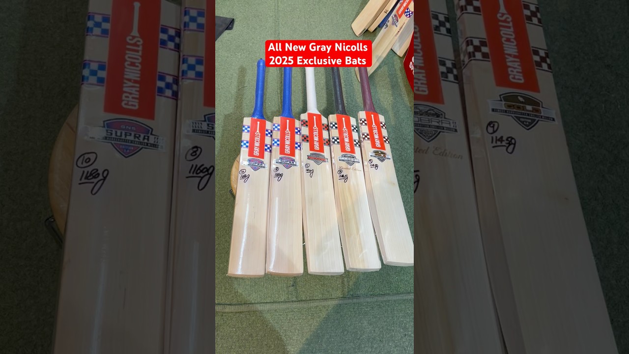 Gray Nicolls Exclusive 2025 Bats ❤️&zwj;🔥 #cricket #cricketequipment #ipl #englishwillow #cricketfans