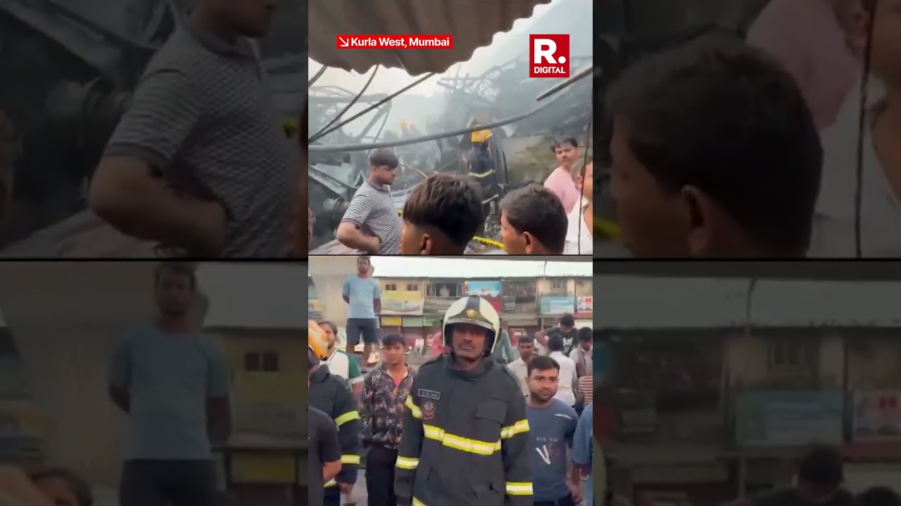 Massive Fire Engulfs Shops in Mumbai&rsquo;s Kurla West