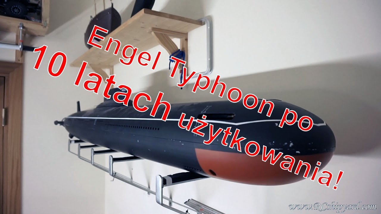 Model okrętu podwodnego Typhoon po 10 latach użytkowania.
