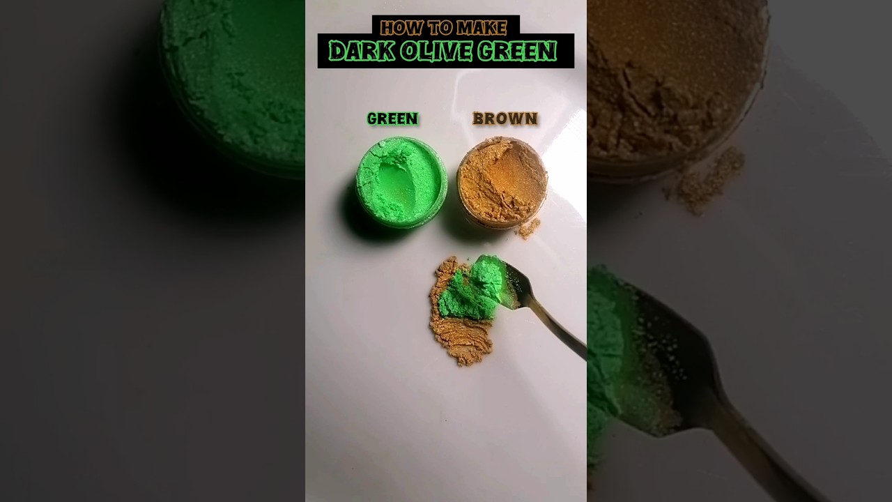 How to Make Dark Olive Green: Color Mixing Magic!