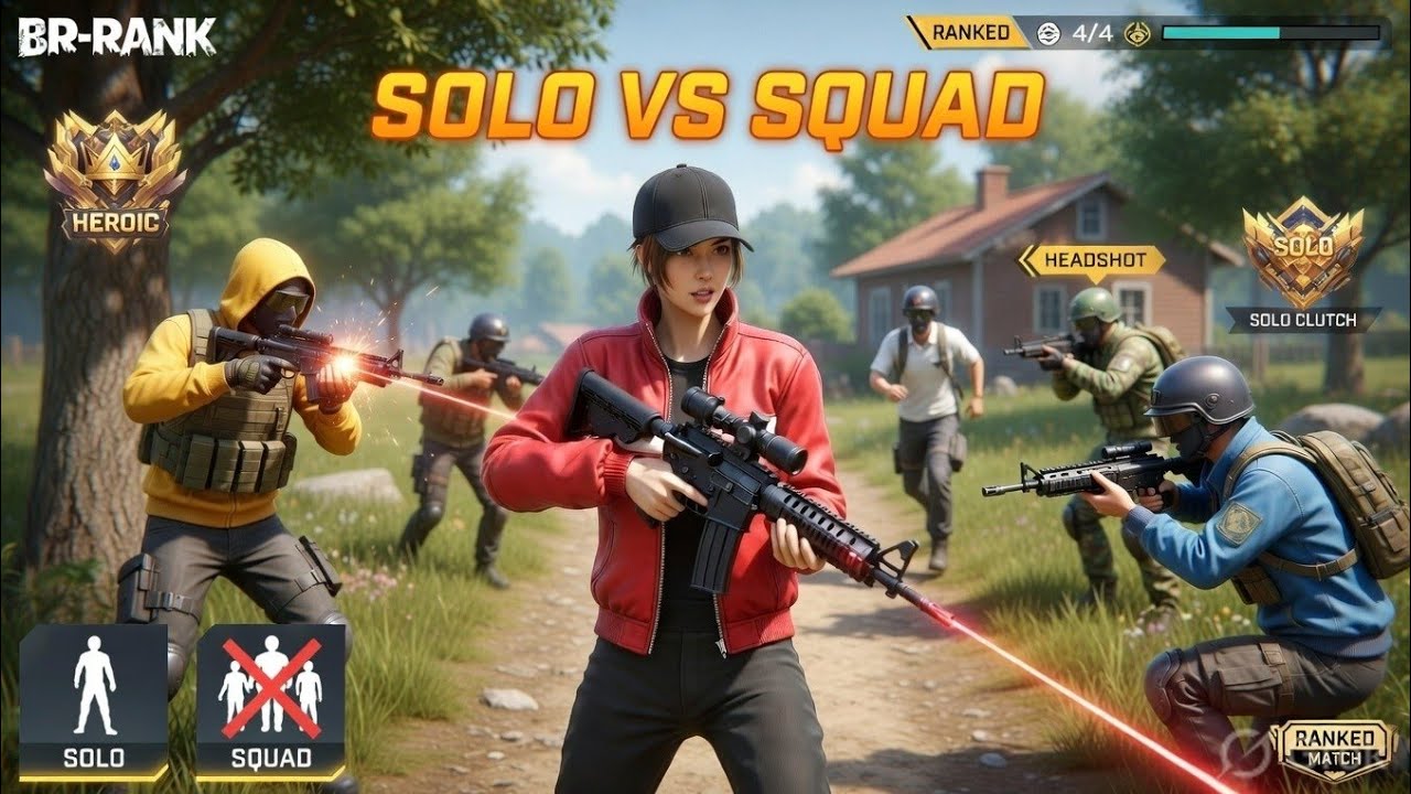 1vs4 In br Rank 🔥 Can I Clutch 🤔 Watch Till End #shorts #shortsfeed #trending #viral #b2k #tgrnrz