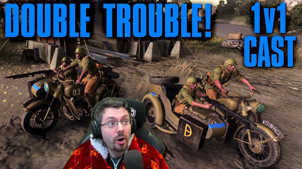 1v1 Cast - DOUBLE TROUBLE! - Reakly(BRITS) vs GentleFox(DAK) - Company of Heroes 3