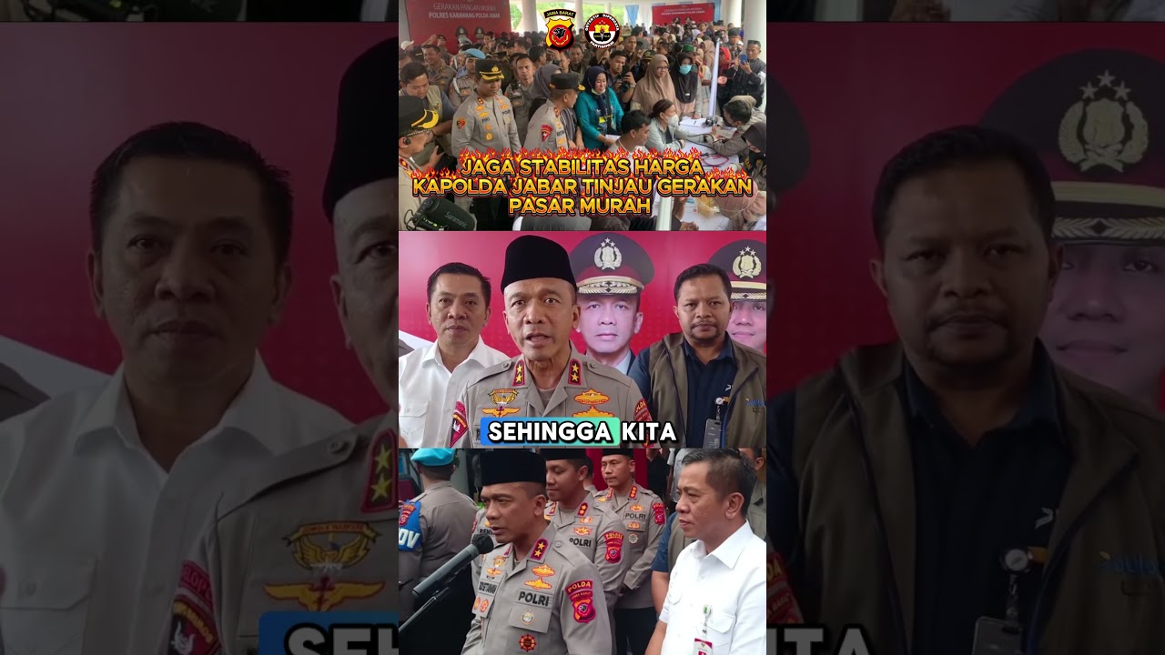 Jaga Stabilitas Harga, Kapolda Jabar Tinjau Gerakan Pasar Murah