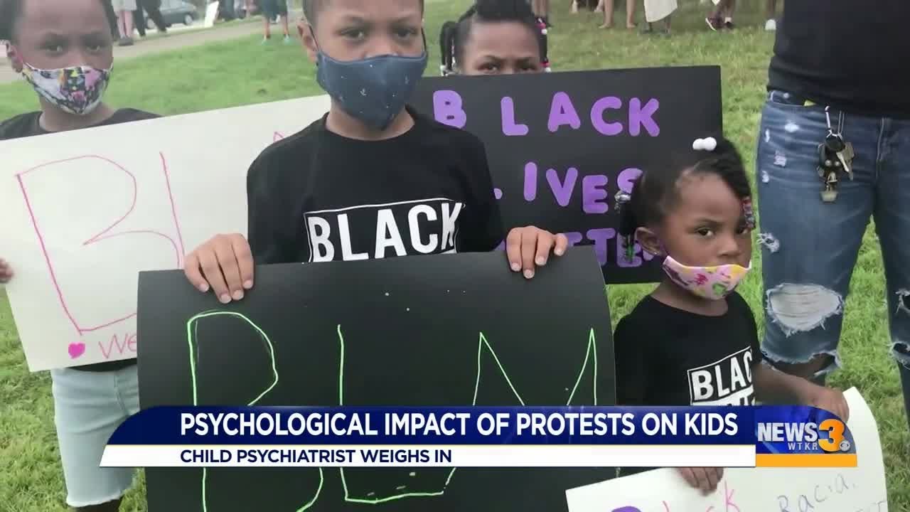 Psychological impact of protests on kids