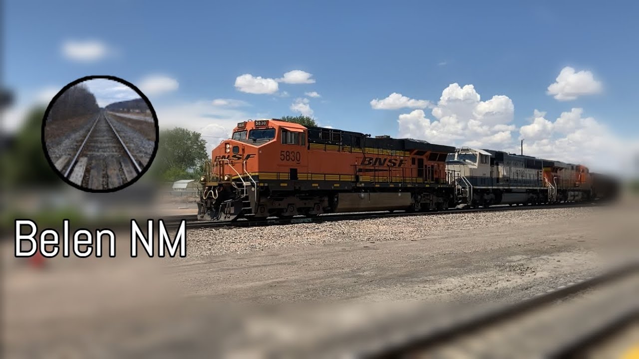[HD 60FPS] Loads of BNSF and NMRX trains in Belen NM