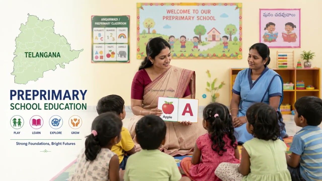 Telangana Pre-Primary Jobs 2026 | 5538 Instructor & Aaya Posts Latest News | Eligibility, Salary |