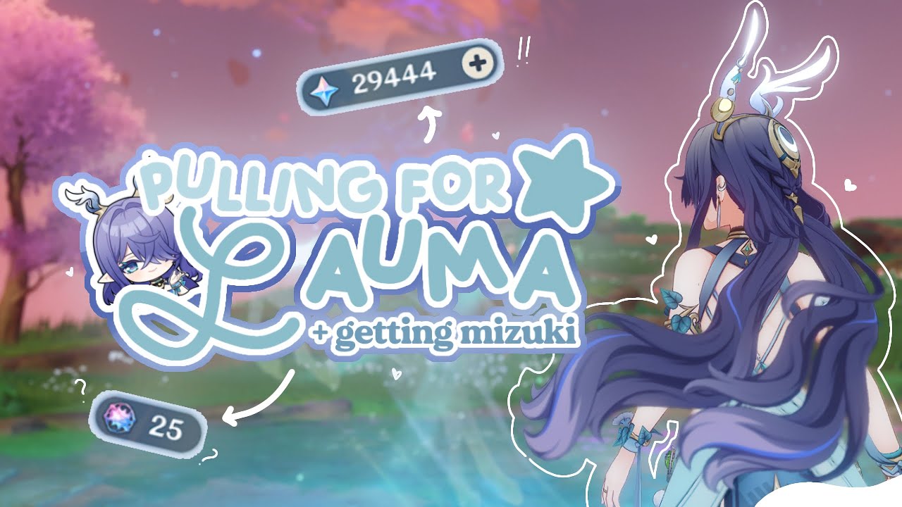 🧸 pulling for lauma ⟡ getting mizuki for free ⋆˚࿔ genshin impact nodkrai update 🎧ྀི♪⋆.✮