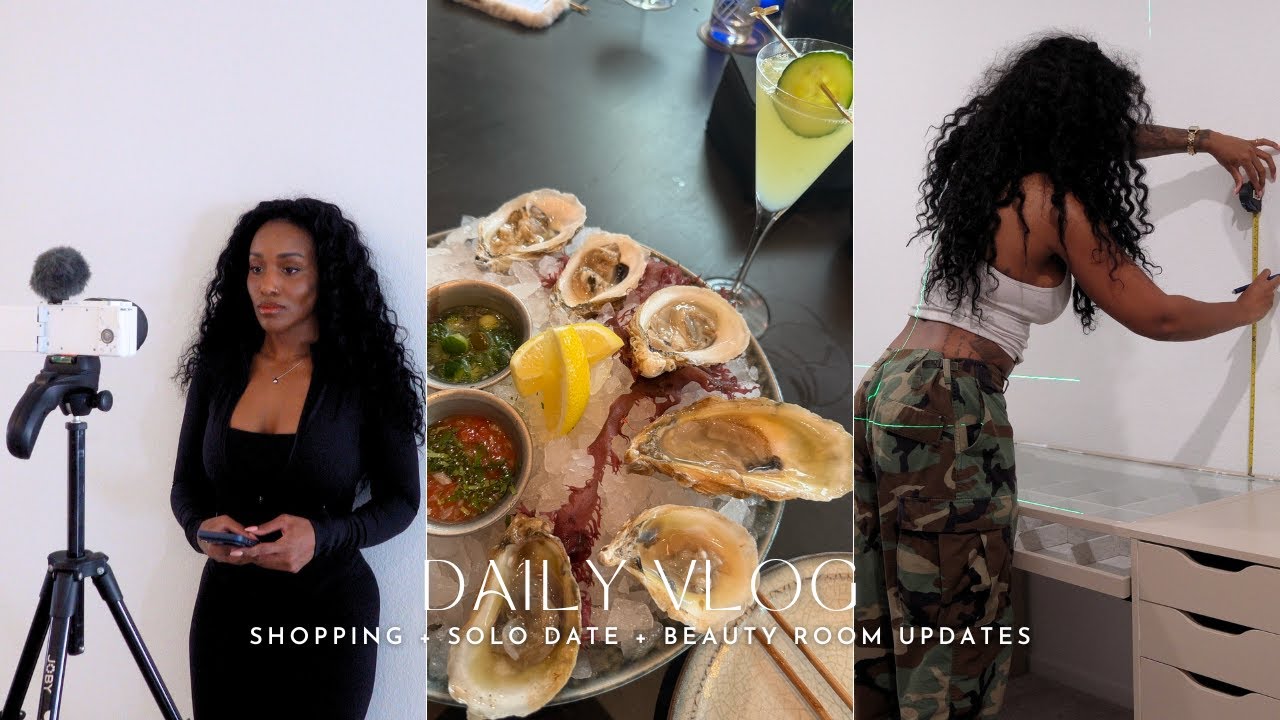 DAILY VLOG | SOLO DATE + SHOPPING + BEAUTY ROOM UPDATES | random vlog