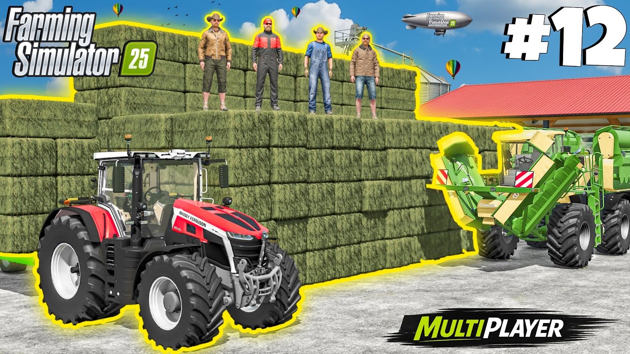 2 500 000 литров травы, переработанной в силос | Многопользовательский режим | Farming Simulator 25