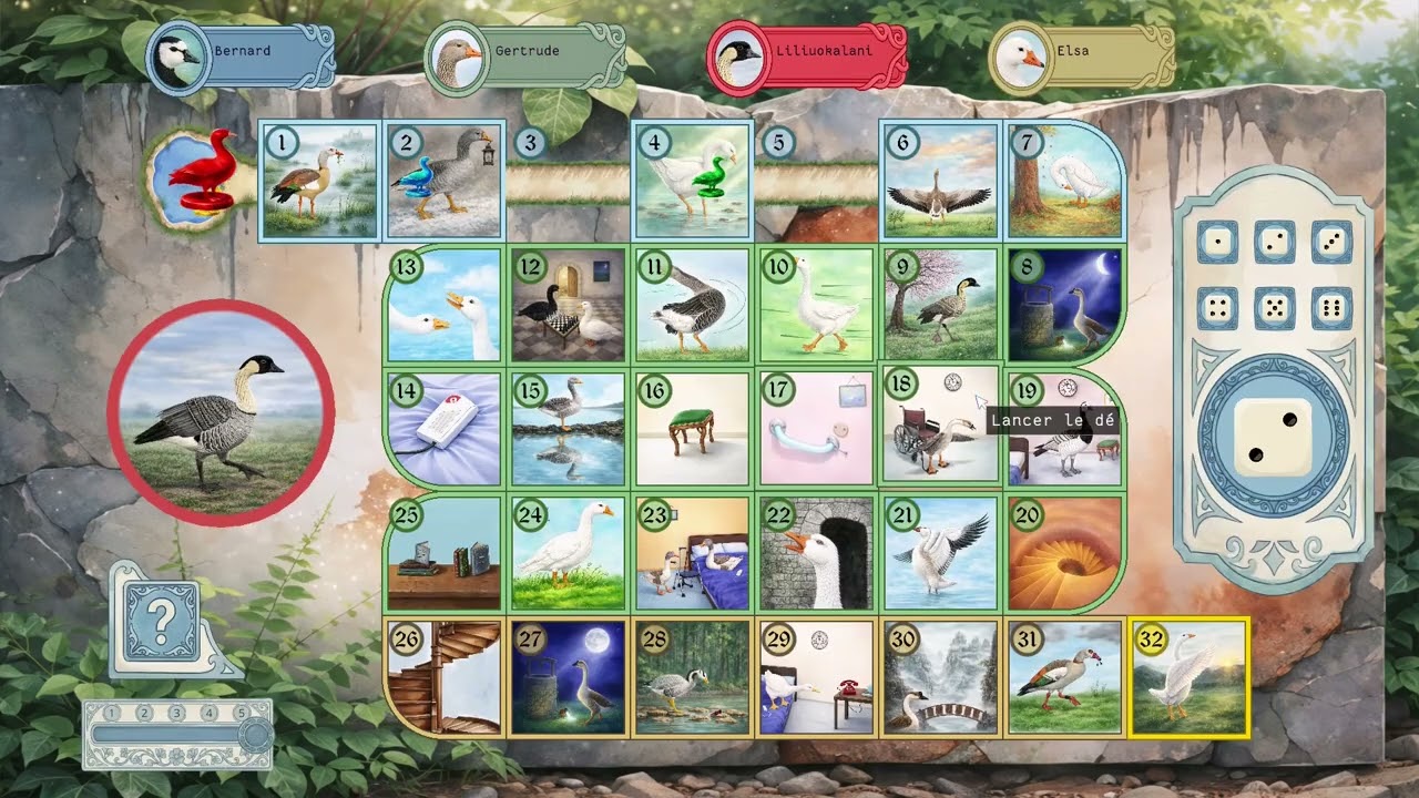 jeu de l'oie de la chute - version 1.0