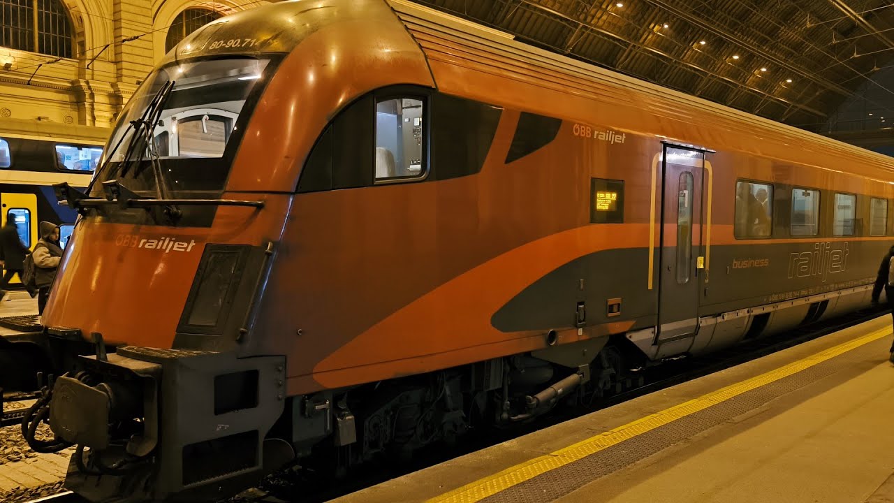 Из Вены в Будапешт на поезде с RailJet