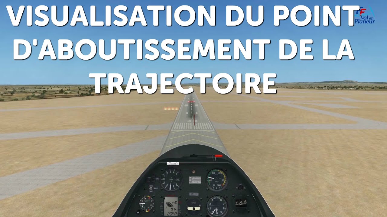 Visualisation du point d'aboutissement de la trajectoire