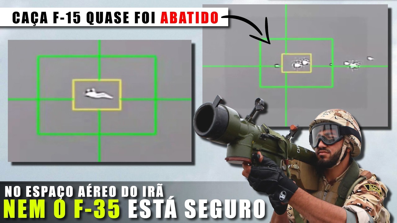 Vídeo: Caça F-15 QUASE ABATIDO! Entenda por que voar no Irã AINDA É PERIGOSO, até mesmo para o F-35