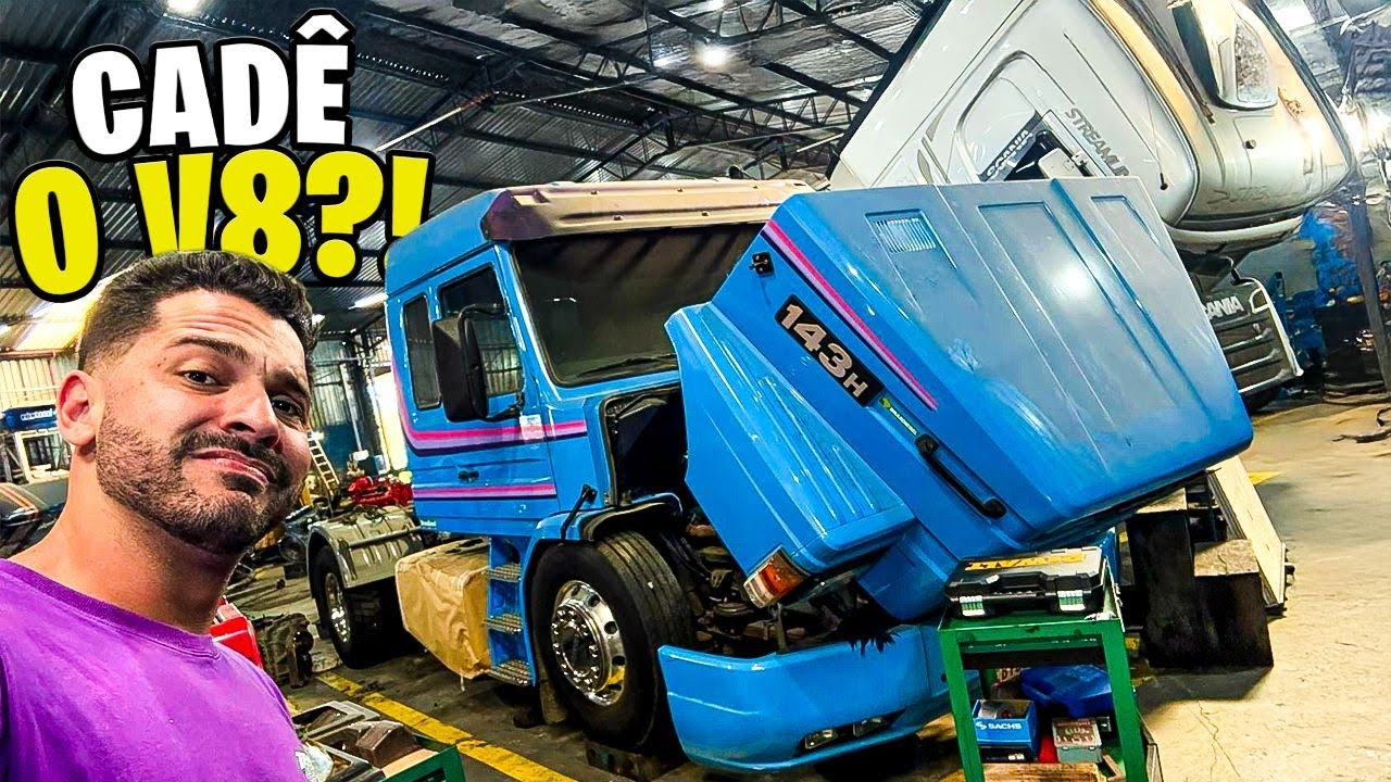 COMO EST&Aacute; MEU SCANIA 143 🤔 ATUALIZA&Ccedil;&Otilde;ES NO V8