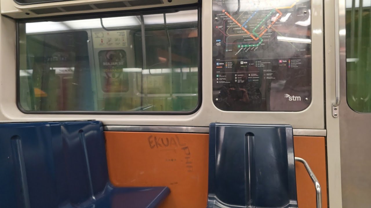 Montreal metro ride on the Blue Line between Snowdon and Édouard Montpetit stations 🔵