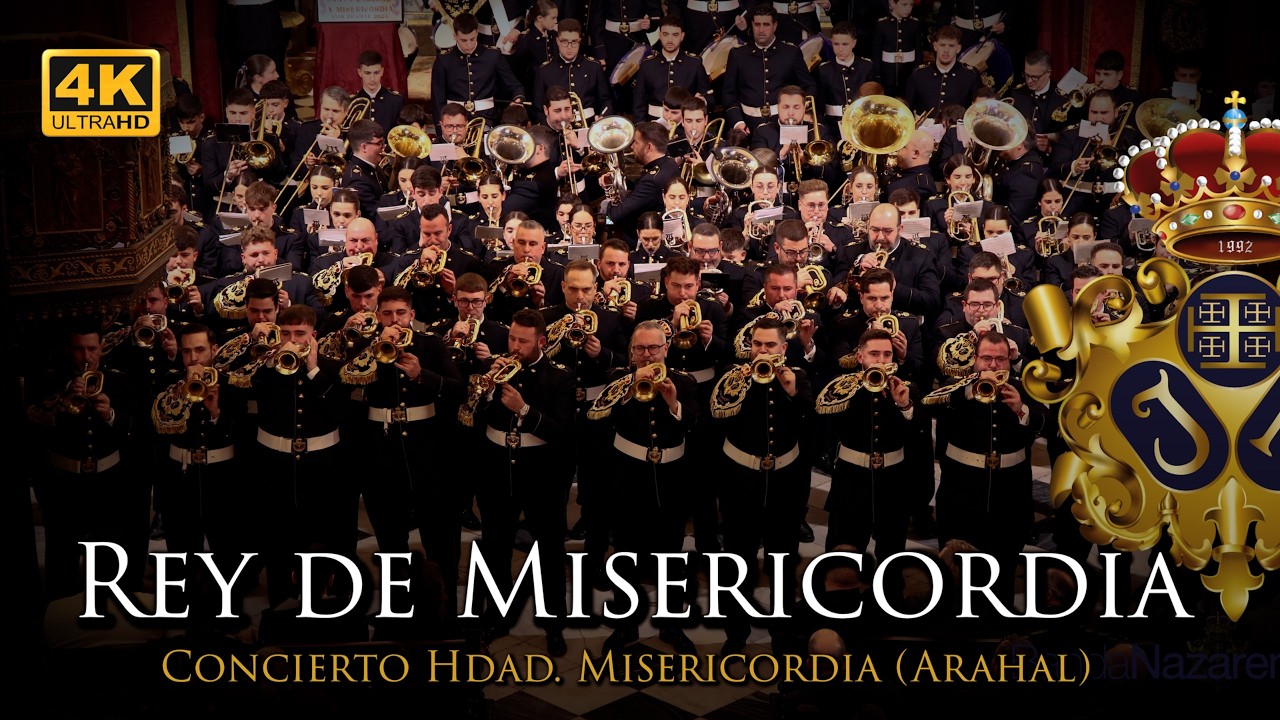 4K | REY DE MISERICORDIA | Concierto Donantes y homenaje a Alejandro Cárdenas |BANDA NAZARENO ARAHAL