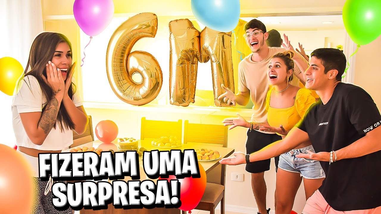 MEUS AMIGOS FIZERAM UMA SURPRESA PRA MIM E EU ME EMOCIONEI!!!