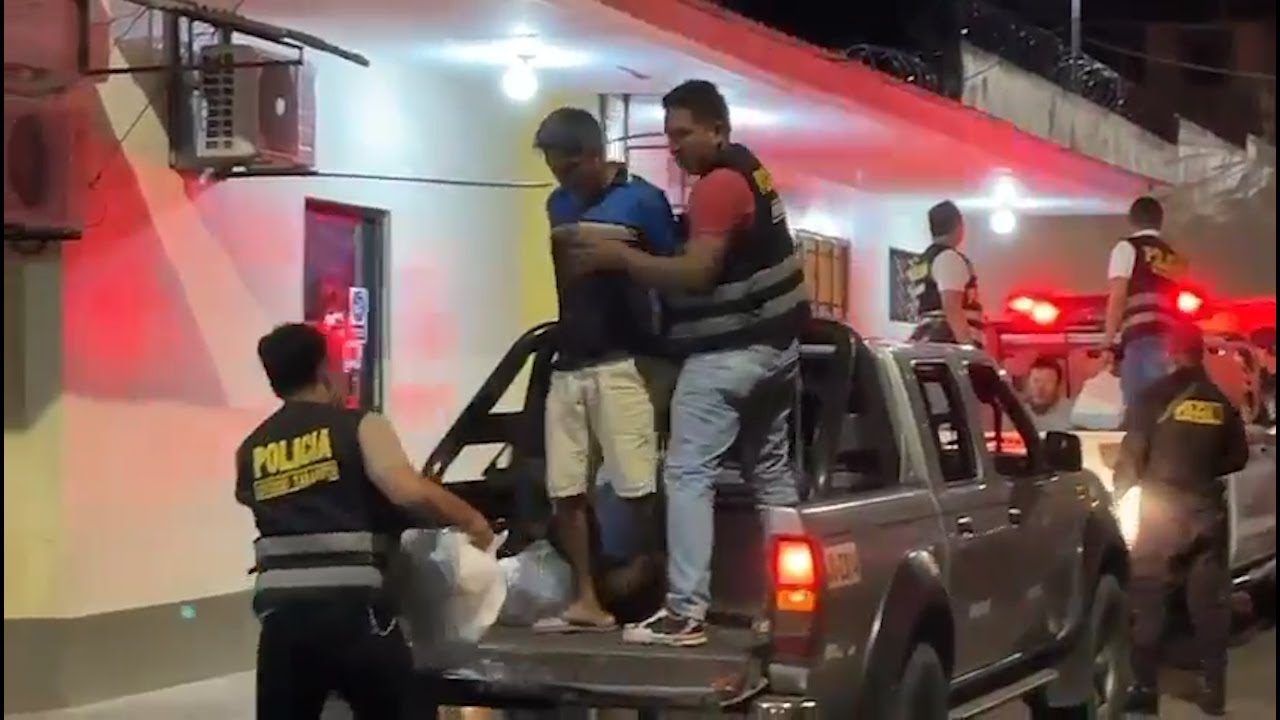 Bajo estrictas medidas de seguridad fue internado en penal de Tarapoto banda de asaltantes