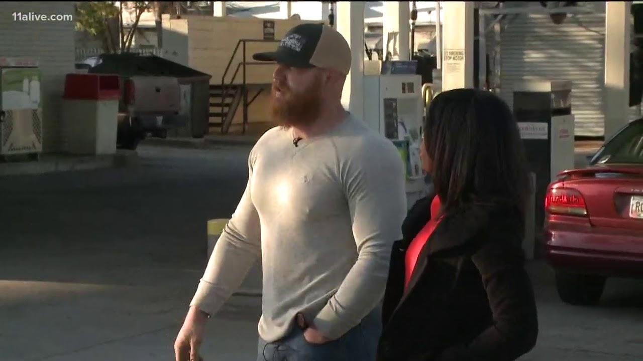 Dad seen helping elderly man cross street talks to 11Alive