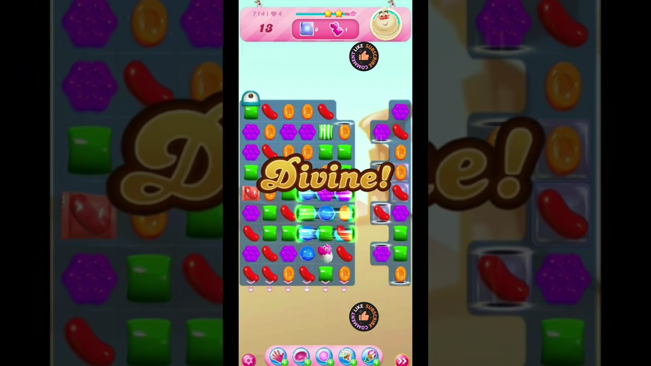 Candy crush saga Level 711 To 715 #gaming #like #viralvideo #games