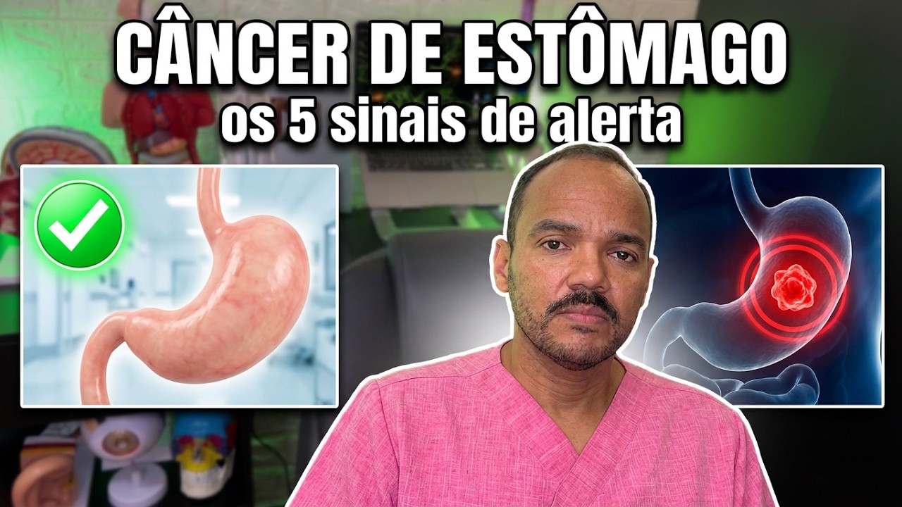 🚨 ALERTA! 5  SINTOMAS de ALERTA de CÂNCER DE ESTÔMAGO que você NUNCA PODE IGNORAR!
