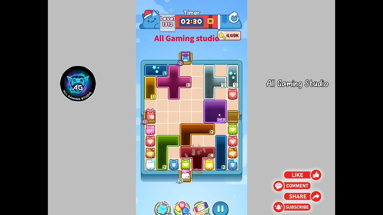 Drop the cat level 1312 walkthrough solution 