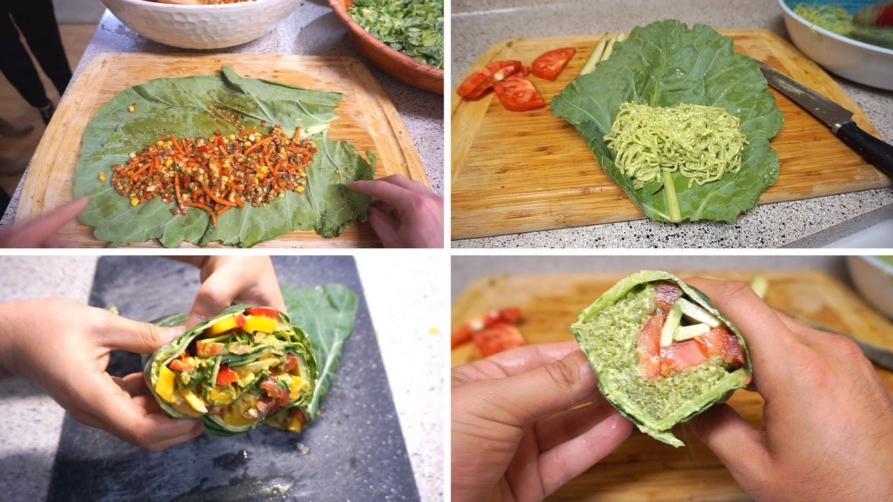 3 RAW VEGAN BURRITOS