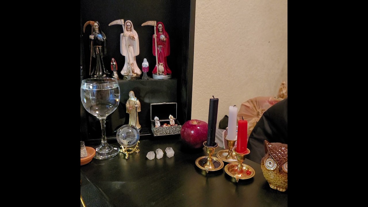 Petitioning Santa Muerte and controlling your thoughts.