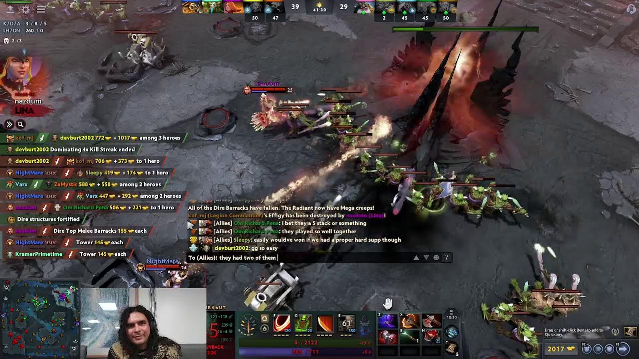 Om playing a bit of Dota 2