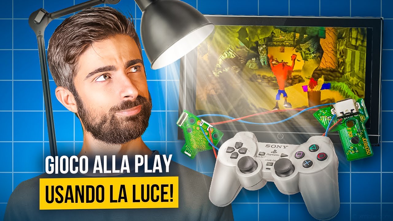Modifico un controller per giocare usando... LA LUCE ! 🤯 Arduino Playstation tutorial