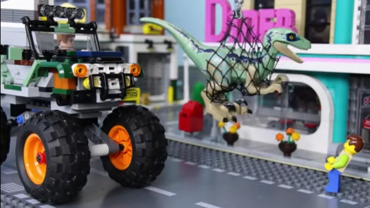 LEGO Experimental Dinosaur Catcher STOP MOTION LEGO Jurassic World Truck | Billy Bricks Compilations