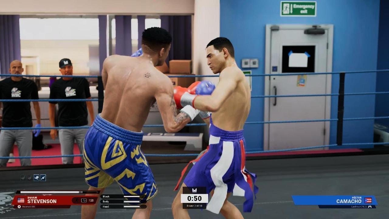 Stevenson sparring session vs Camacho
