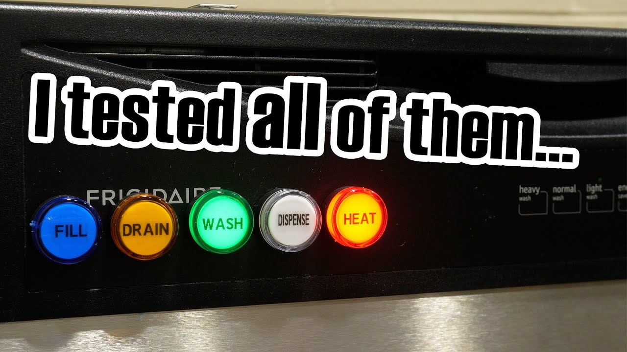 The cycles your dishwasher has might be wildly different - you should try 'em out