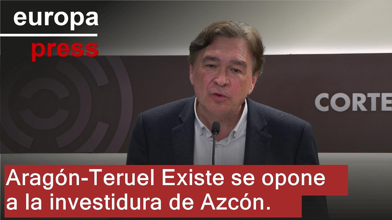 Aragón-Teruel Existe votará en contra de la investidura de Azcón, con o sin pacto con Vox