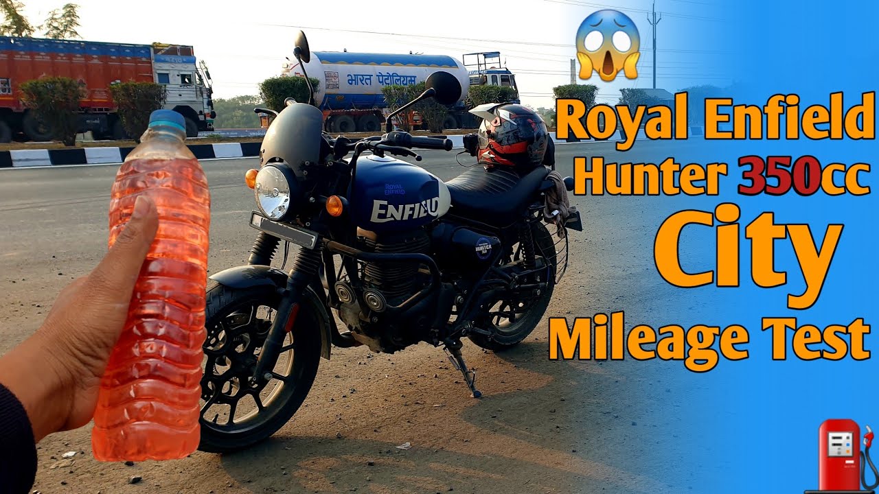Hunter 350 Mileage Test ⛽ | Royal Enfield Hunter 350 Mileage Test | Hunter 350 City Mileage Test