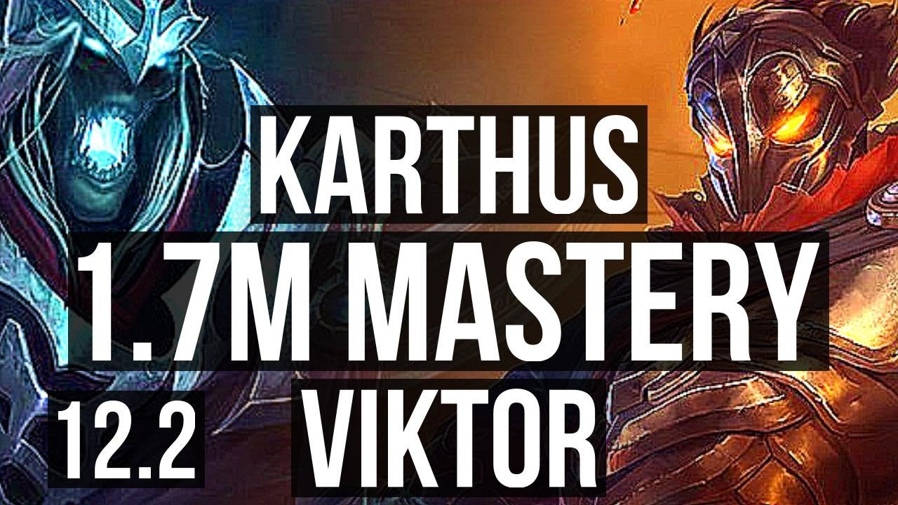 KARTHUS vs VIKTOR (MID) | 9/1/6, 1.7M mastery, Legendary | KR Master | 12.2