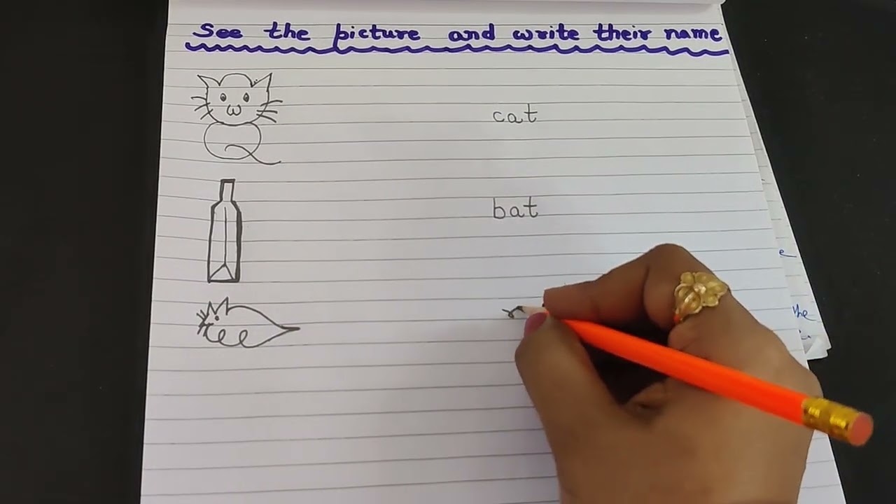 See the picture and write ✍️ their name #learningforkids #soundof a #kidseducatio 