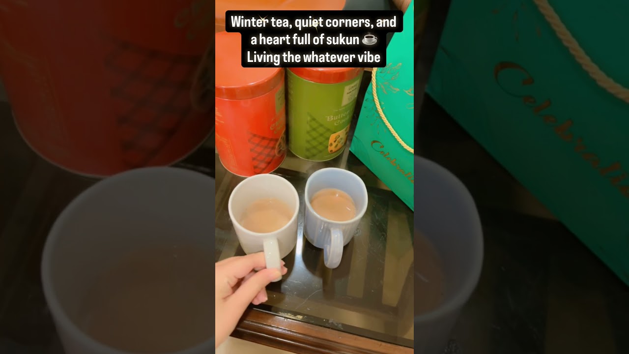 Winter tea, quiet corners, and a heart full of sukun ☕Living the whatever vibe💫