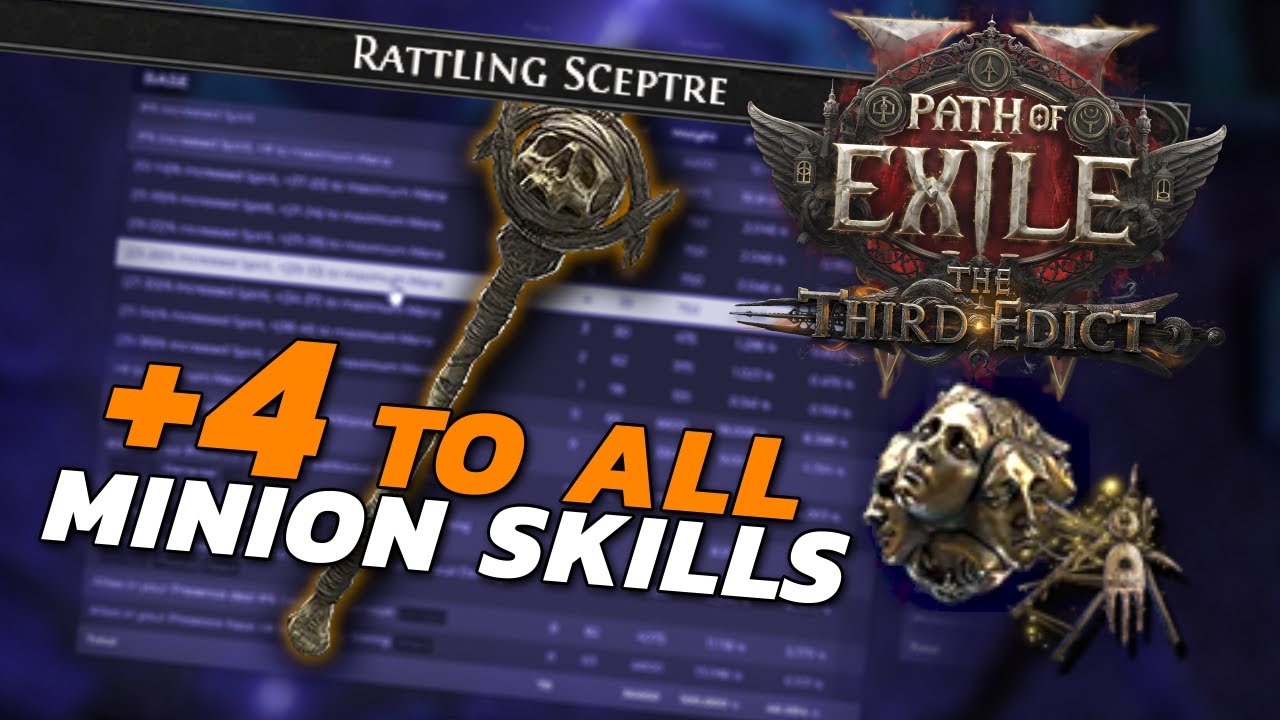 How to craft a Meta +4 MINION SCEPTRE in PoE 2
