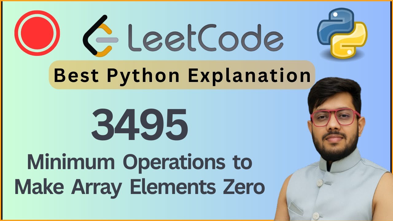 Leetcode 3495. Minimum Operations to Make Array Elements Zero | Math + Logarithms | Python Solution