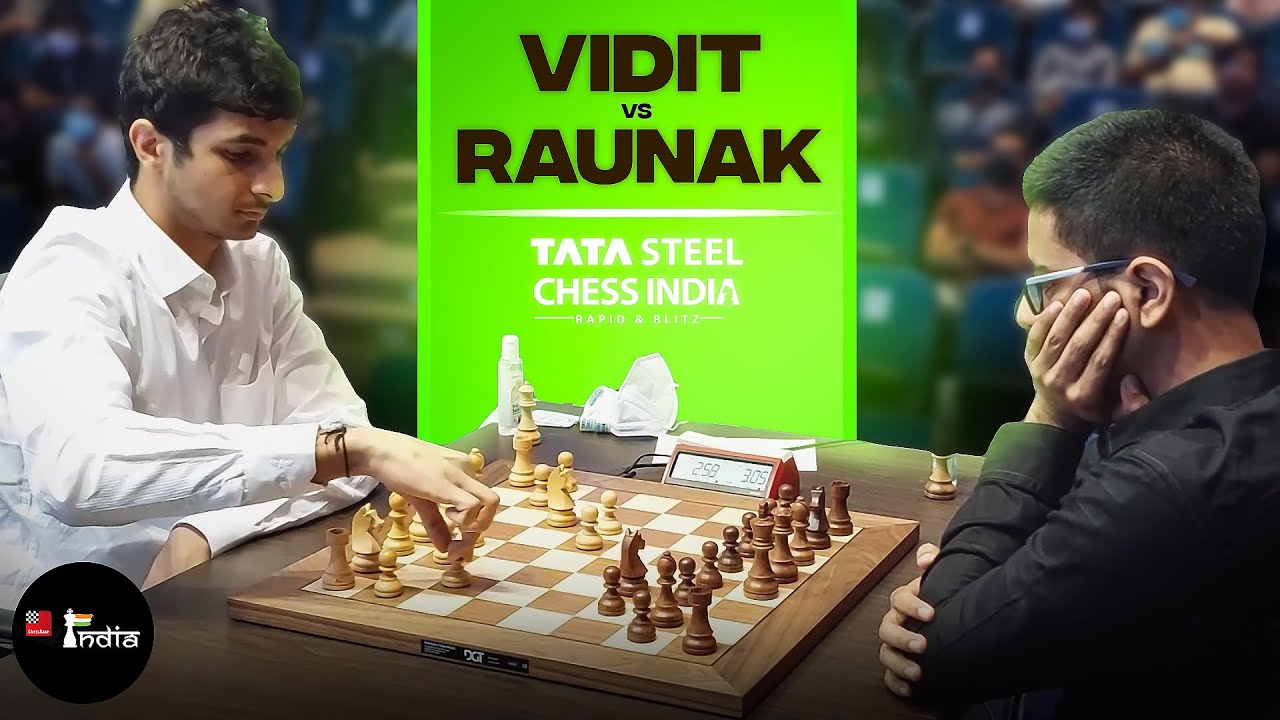 Vidit Gujrathi vs Raunak Sadhwani | Tata Steel Chess India Blitz