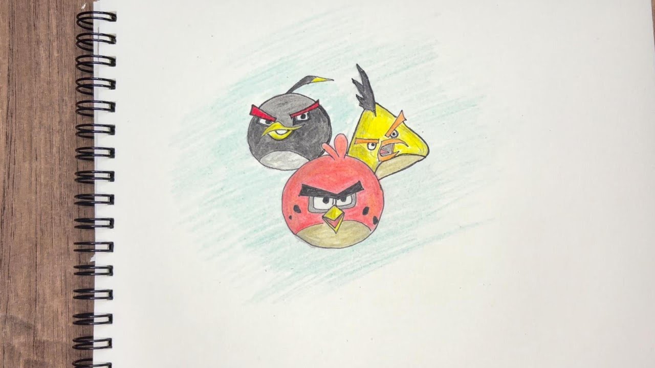 Adım Adım Angry Birds Çizimi 🎨 | How to Draw Angry Birds #drawing #agry