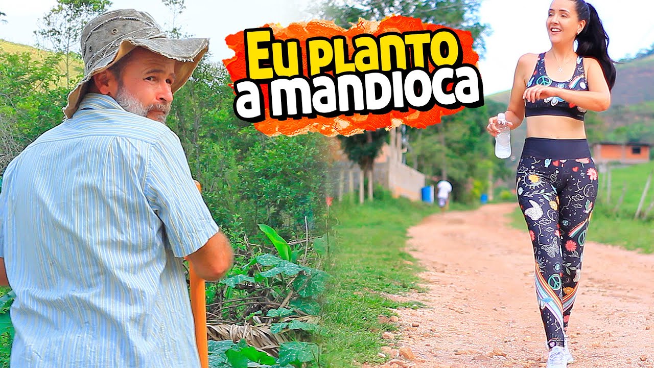 Comigo é assim eu planto a mandioca mesmo