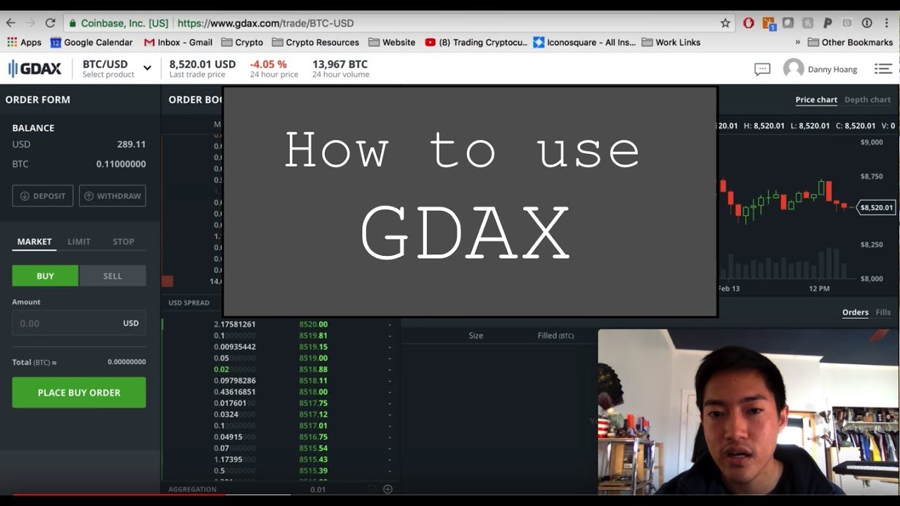 How to use GDAX to trade cryptocurrency (Beginner's Guide)